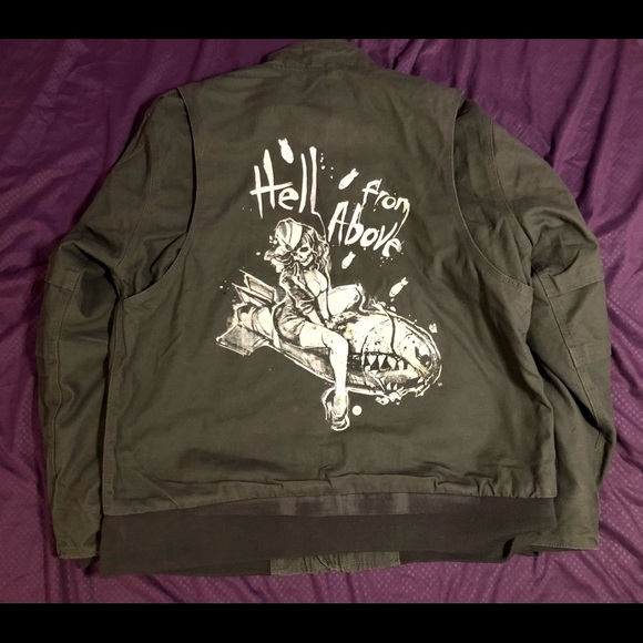 DriDuck Skelton Bomber Girl Jacket - Picture 1 of 3